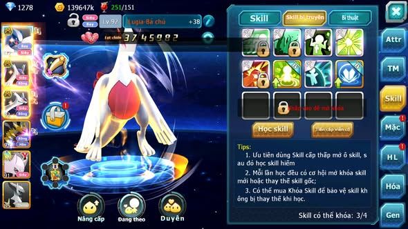 MÃ : #TTS3889 - SV 1713 - 1K8 SÁCH - LUGIA BÁ CHỦ CẶP LATI BÁ CHỦ NHIỀU PET HT