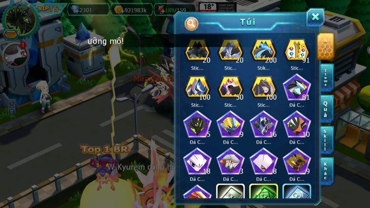 MÃ : #TTS3887 - SV 1673 - TOP 6 - V15 - MIRAIDON BÁ CHỦ FULL HH  - WHITE CH BLACK DYNAAMX UNVOA Z100 BC QUÁ NGON