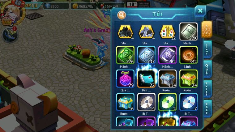 MÃ : #TTS3892 - SV 1410 - V10 - 1K1 SÁCH - HOOH DYNAMAX LUGIA BÁ CHỦ THẦN GIÓ BC PALKIA BC NHIỀU PET HT