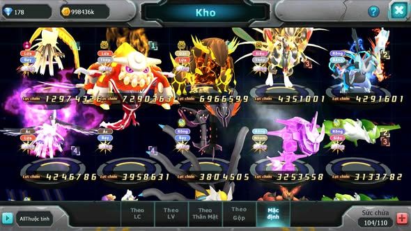 MÃ : #TTS3896 - SV 1033 - V7 - HOOH DYANAMX HENTRAN BC QVLD BC MEW GIÁP BC UNVOA NHIỀU PET HT