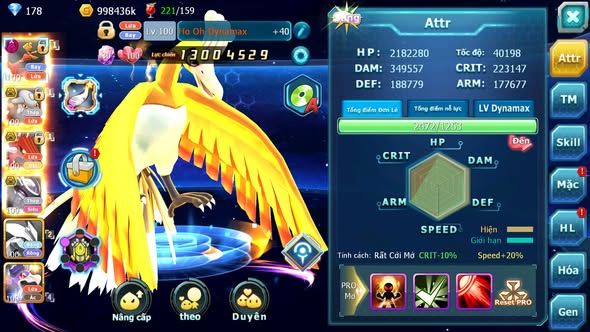 MÃ : #TTS3896 - SV 1033 - V7 - HOOH DYANAMX HENTRAN BC QVLD BC MEW GIÁP BC UNVOA NHIỀU PET HT