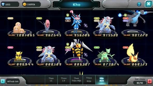 MÃ : #TTS3916 - SV 1729 - V5 - 622 SÁCH - MEW GIÁP BÁ CHỦ CẶP LATI BÁ CHỦ MES LUGIA