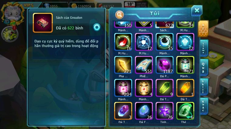 MÃ : #TTS3916 - SV 1729 - V5 - 622 SÁCH - MEW GIÁP BÁ CHỦ CẶP LATI BÁ CHỦ MES LUGIA