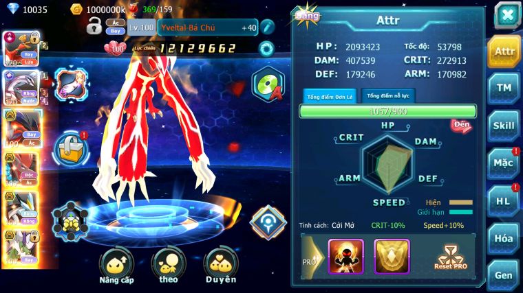 MÃ : #TTS3912 - SV 1426 - TOP 11 - V13 - 3K5 SÁCH - HOOH CH DYNAMAX PALKIA CH YVETAL BC BTAA BC UNVOA WB BC QUÁ NGON