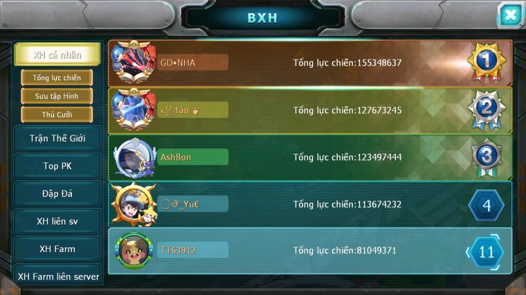 MÃ : #TTS3912 - SV 1426 - TOP 11 - V13 - 3K5 SÁCH - HOOH CH DYNAMAX PALKIA CH YVETAL BC BTAA BC UNVOA WB BC QUÁ NGON