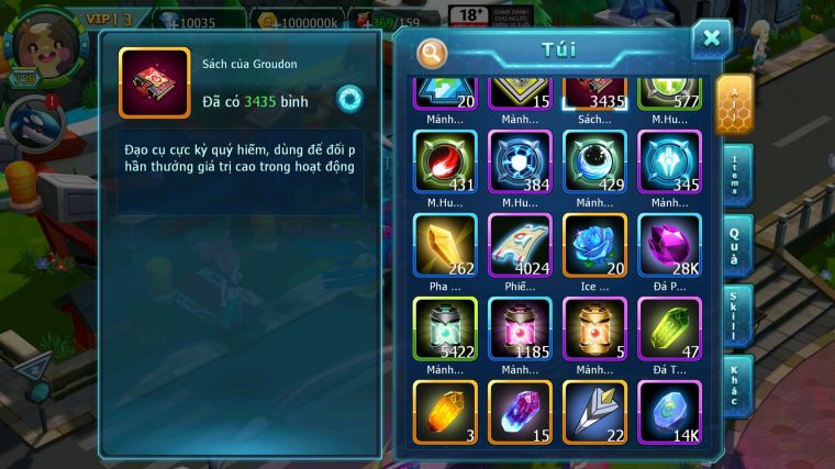 MÃ : #TTS3912 - SV 1426 - TOP 11 - V13 - 3K5 SÁCH - HOOH CH DYNAMAX PALKIA CH YVETAL BC BTAA BC UNVOA WB BC QUÁ NGON