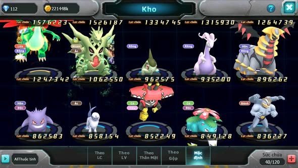 MÃ : #TTS3924 - SV 1660 - BTAA BÁ CHỦ LUGIA BC ZOROA BC NHIỀU PET HT