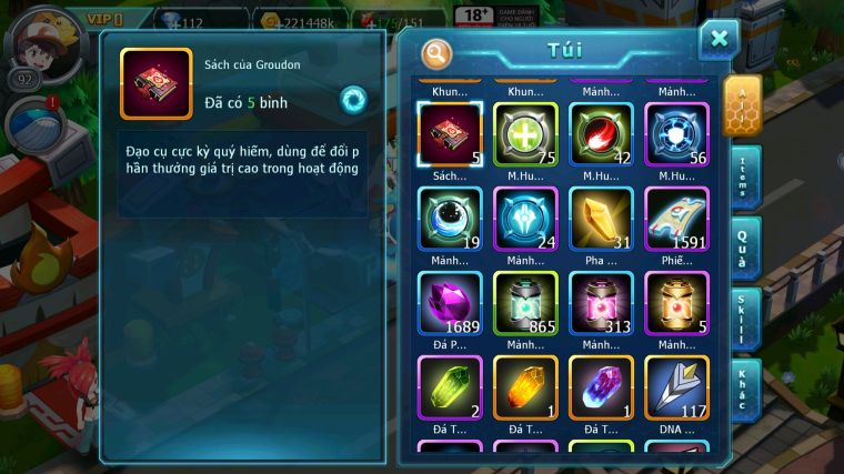 MÃ : #TTS3924 - SV 1660 - BTAA BÁ CHỦ LUGIA BC ZOROA BC NHIỀU PET HT