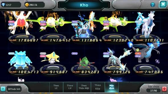 MÃ : #TTS3923 - SV 1703 - LUGIA BÁ CHỦ CẶP LATI BÁ CHỦ UNVOA NHIỀU PET HT