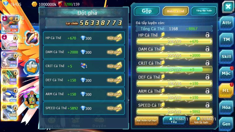 MÃ : #TTS3921 - SV 66 - TOP 5 - 3K SÁCH - HOOH CH DYNAMAX DIANCIE CH DYNAMAX PALKIA CH RAYQAZA NHIỀU PET BC HT