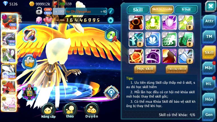 MÃ : #TTS3928 - SV 1361 - V12 - HOOH DYNAMAX PALKIA BC THẦN GIÓ BC UNVOA QVLD BC DIANCIE BC NHIỀU PET HT