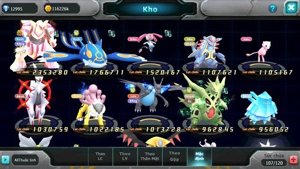 MÃ : #TTS3930 - SV1728 - 13K KC PALKIA BÁ CHỦ KYOGRE MES AMDLO RAIKOU