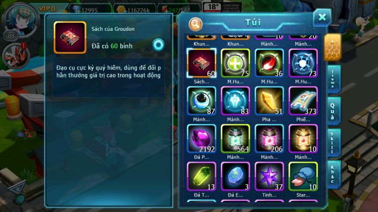 MÃ : #TTS3930 - SV1728 - 13K KC PALKIA BÁ CHỦ KYOGRE MES AMDLO RAIKOU