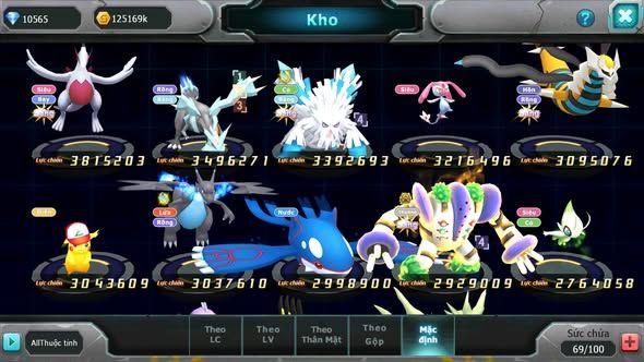 MÃ : #TTS3927 - SV 1574 - V9 - TOP10 - UNVOA WB DYNAMAX HOOH BC QVLD BC  CẶP LATI BC PALKIA BÁ CHỦ QUÁ NGON