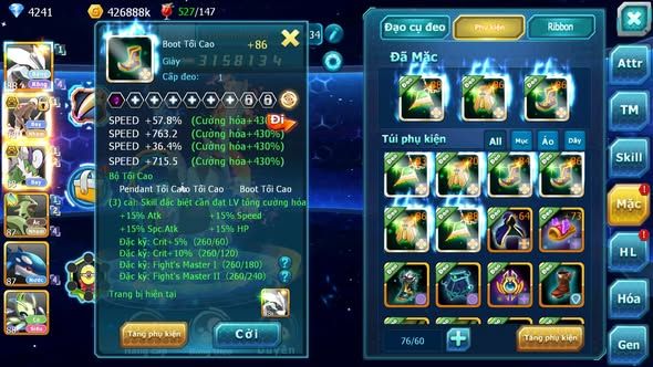 MÃ : #TTS3933 - SV 1726 - V10 - UNVOA RX BÁ CHỦ THẦN GIÓ BC KYOGRE CELEBI QUÁ NGON