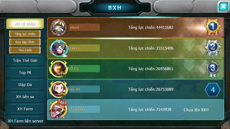 MÃ : #TTS3933 - SV 1726 - V10 - UNVOA RX BÁ CHỦ THẦN GIÓ BC KYOGRE CELEBI QUÁ NGON