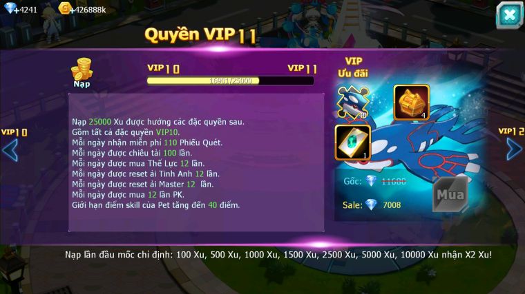 MÃ : #TTS3933 - SV 1726 - V10 - UNVOA RX BÁ CHỦ THẦN GIÓ BC KYOGRE CELEBI QUÁ NGON