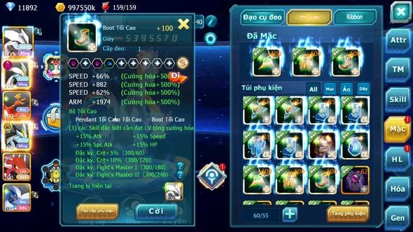 MÃ : #TTS3932 - SV 1143 - 530 SAHCS - V6 -  UNVOA WHITE DYNAMAX BLACK BC HOOH QVLD LUGIA