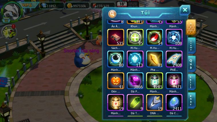 MÃ : #TTS3932 - SV 1143 - 530 SAHCS - V6 -  UNVOA WHITE DYNAMAX BLACK BC HOOH QVLD LUGIA