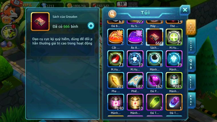 MÃ : #TTS3943 - SV 1655 - V6 - 666 SÁCH - UNVOA HOOH LUGIA BC NHIỀU PET HT