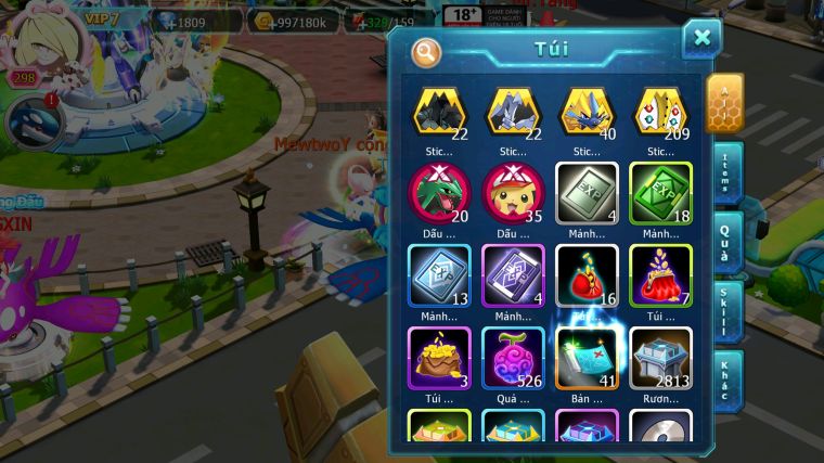 MÃ : #TTS3949 - SV1162 - top33 V7 - PALKIA CH HOOH CH DYBNAMAX RAYQUAZA BC QVBC BC MEW GIÁP BC NHIỀU PET HT