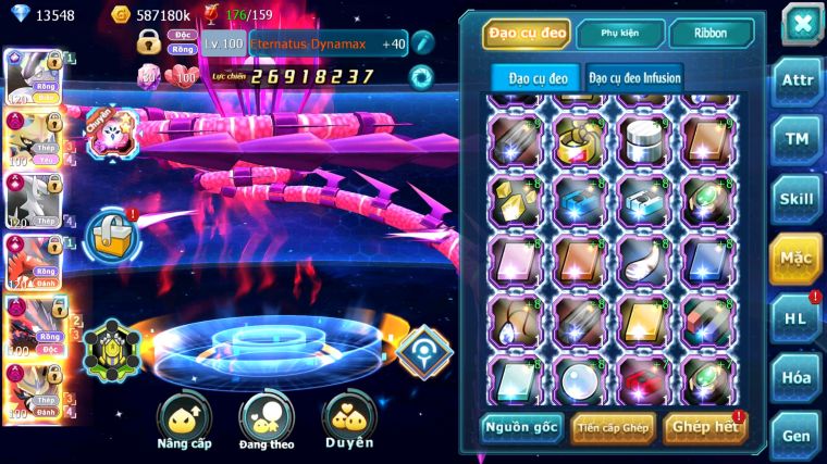 MÃ : #TTS3947 - SV 1477 - TOP2 ALL CHAM - V20 - 4K1 SÁCH - CẶP RỒNG CỘNG HƯỞNG - CẶP KIẾM KHIÊN DYANAMX FULL PET META MẠNH NHẤT HIỆN TẠI THẾ CHO NÓ VUÔNG !!