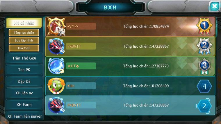 MÃ : #TTS3947 - SV 1477 - TOP2 ALL CHAM - V20 - 4K1 SÁCH - CẶP RỒNG CỘNG HƯỞNG - CẶP KIẾM KHIÊN DYANAMX FULL PET META MẠNH NHẤT HIỆN TẠI THẾ CHO NÓ VUÔNG !!