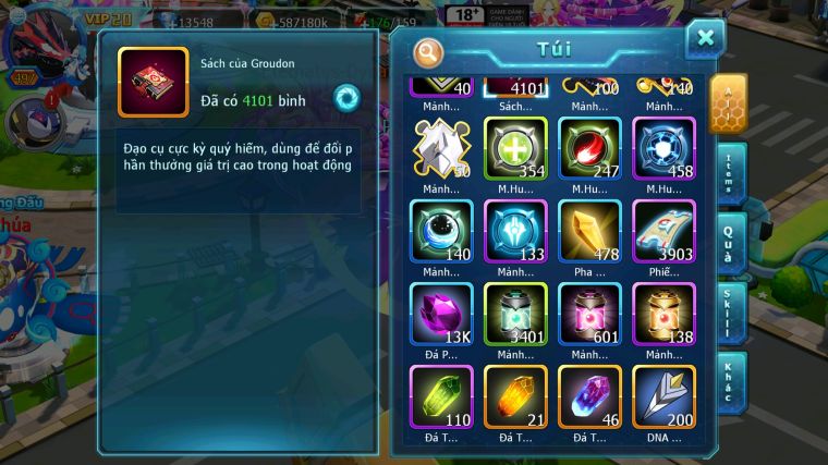 MÃ : #TTS3947 - SV 1477 - TOP2 ALL CHAM - V20 - 4K1 SÁCH - CẶP RỒNG CỘNG HƯỞNG - CẶP KIẾM KHIÊN DYANAMX FULL PET META MẠNH NHẤT HIỆN TẠI THẾ CHO NÓ VUÔNG !!