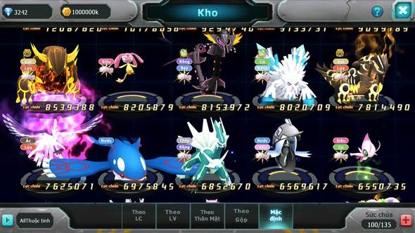 MÃ : #TTS3955 - SV 899 - TOP12 - V15 - HOOH CH DYNAMAX WB CH DYNAMAX MEGANEC LUGIA CỘNG HƯỞNG