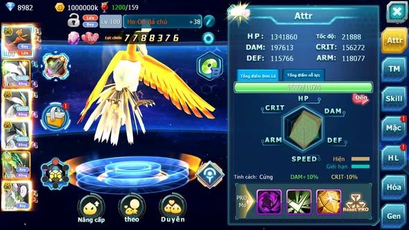 MÃ : #TTS3953 - SV1120 - V7 - HOOH BC UNVOA WB BC THẦN GIÓ BC MEW GIÁP BC CẶP LATI BC NHIỀU PET HT