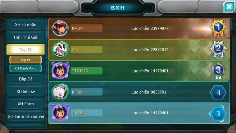 MÃ : #TTS3973 - SV 1758 - TOP3 - 145K KC - 6K8 SÁCH - CẶP RỒNG BÁ CHỦ CỰC NGON TAPU BULU BÁ CHỦ ĐUA TOP ÊM ( ĐÃ GỘP SV )