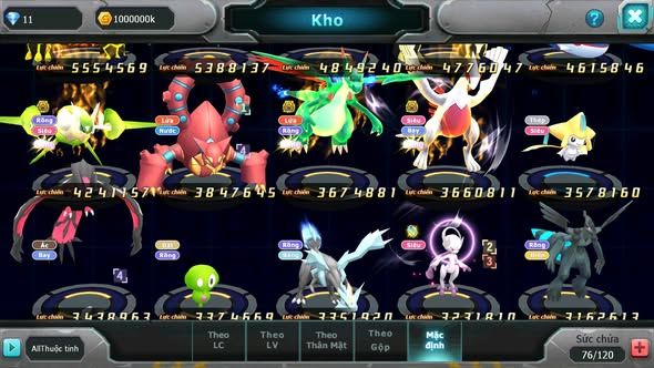 MÃ : #TTS3980 - SV 1141 - V8 - HOOH DYNAMAX WHITE DYNAMAX PALKIA BC UNV BLACK CẶP LATI BC NHIỀU PET HT