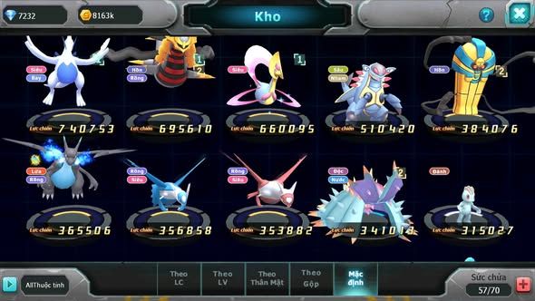 MÃ #TTS3978 - SV 1782 - 500 SÁCH - TOP 27 - LUGIA GIRAINA CẶP LATI