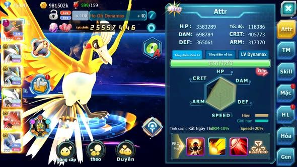 MÃ : #TTS3979 - SV970 - V12 - 45K KC - TOP24 - HOOH DYNAMAX WB BC UNVOA QVLD BC LUGIA BC QVBC BC NHIỀU PET HT