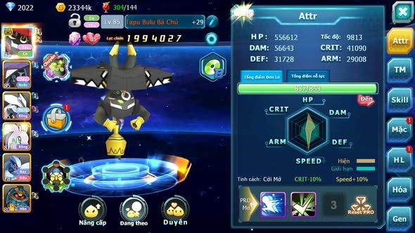 MÃ : #TTS3988 - SV 1733 - V1 - TAPU BULU BÁ CHỦ TAPU FINI UNVOA LUGIA NHIỀU PET HT