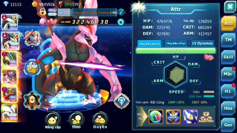 MÃ : #TTS3994 - SV 558 - TOP7 - WB CH DYNAMAX RAYQUAZA DYNAMAX HOOPA BÁ CHỦ HOOH DYNAMAX NHIỀU PET BÁ CHỦ