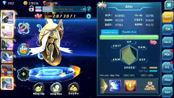 MÃ : #TTS4004 - SV 1727 - V1 - TAPU FINI BC DIANCIE BC XERM LUGIA YVETAL NHIỀU PET HT