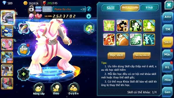 MÃ : #TTS4009 - SV 1644 - PALKIA BÁ CHỦ KYOGRE MES AMDLO NHIỀU PET