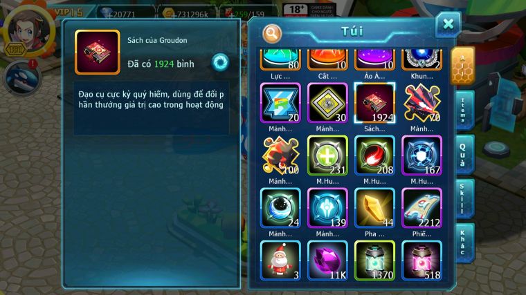 MÃ : #TTS4022 - SV 1603 - TOP31 - 20K KC - 1K9 SÁCH KORAIDON BÁ CHỦ HOOH CH DYNAMAX CHIM SẮT BÁ CHỦ YVETAL BC PALKIA BC NHIỀU PET HT BC