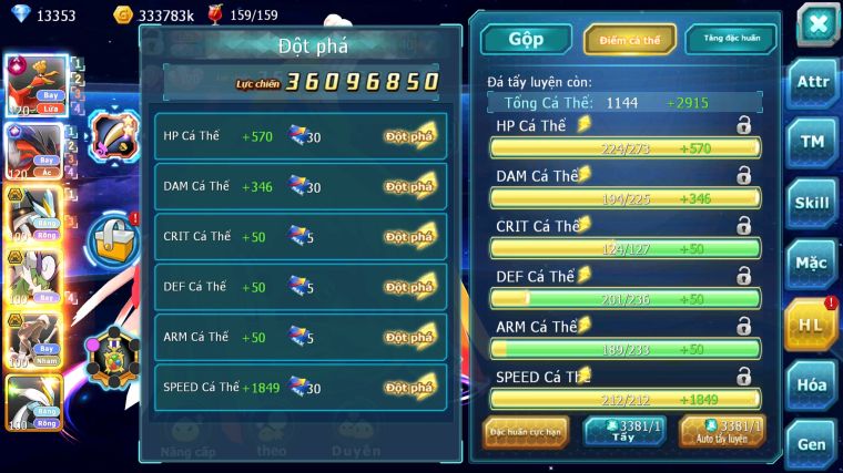 MÃ : #TTS4026 - SV 1526 - V14 - TOP 11 - 1K8 SÁCH HOOH CH DYNAMAX BUILD CỰC KHỎE YVETAL CH BLAKC BC THẦN GIÓ BC RX BC