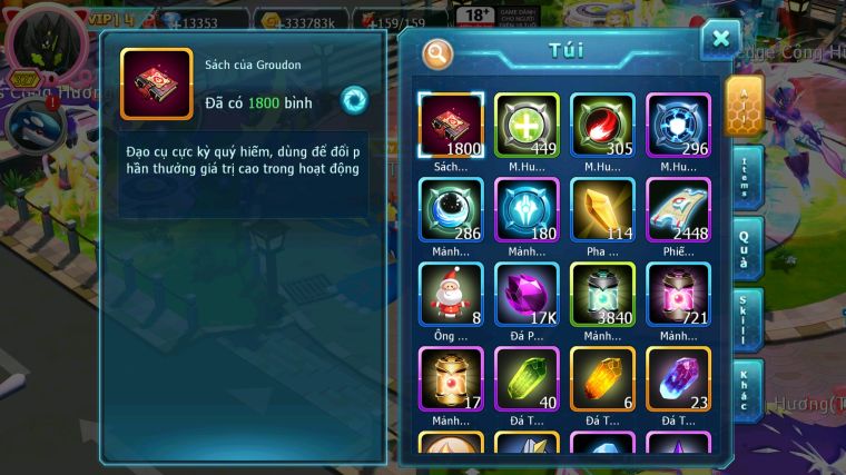 MÃ : #TTS4026 - SV 1526 - V14 - TOP 11 - 1K8 SÁCH HOOH CH DYNAMAX BUILD CỰC KHỎE YVETAL CH BLAKC BC THẦN GIÓ BC RX BC