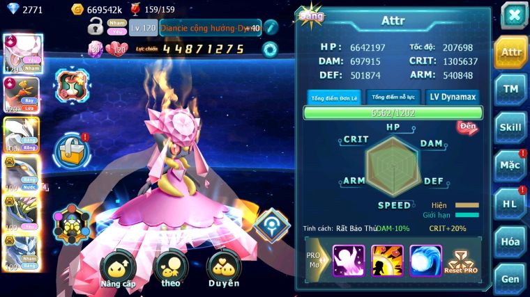 MÃ : #TTS4034 - SV 326 - V13 - TOP 5 ALL - 2K5 SÁCH - DIANCIE CH DYNAMAX HOOH CH DYNAMAX UNVOA WB BC NHIỀU PET BC NGON