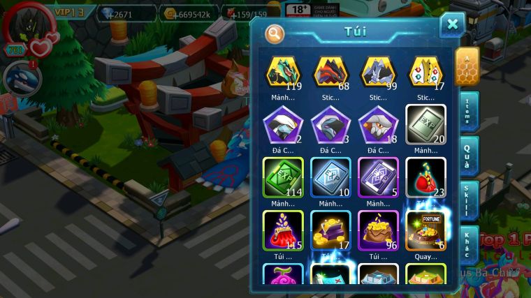 MÃ : #TTS4034 - SV 326 - V13 - TOP 5 ALL - 2K5 SÁCH - DIANCIE CH DYNAMAX HOOH CH DYNAMAX UNVOA WB BC NHIỀU PET BC NGON