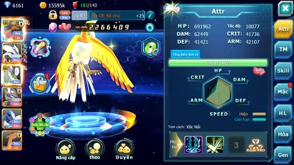 MÃ : #TTS4039 - SV 1761 - V9 - TOP15 - HOOH BÁ CHỦ UNVOA THẦN GIÓ BC NHIỀU PET HT ĐUA TOP CỰC NGON