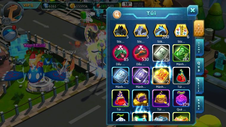 MÃ : #TTS4039 - SV 1761 - V9 - TOP15 - HOOH BÁ CHỦ UNVOA THẦN GIÓ BC NHIỀU PET HT ĐUA TOP CỰC NGON