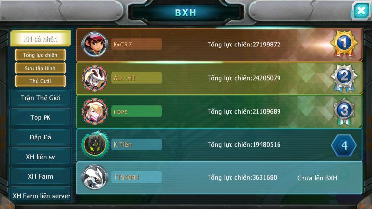 MÃ : #TTS4044 - SV 1756 - UNVOA HOOH DIANCIE GROUDON LUGIA NHIỀU PET HT