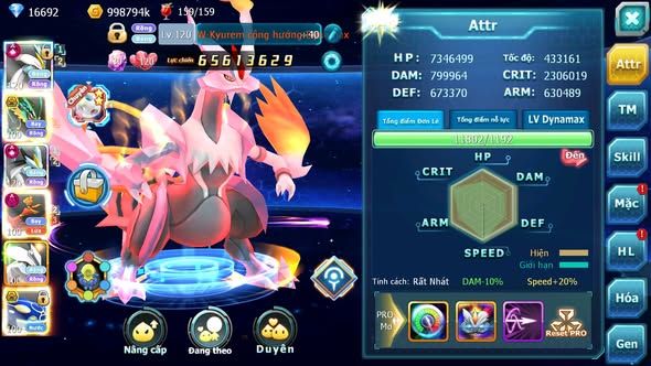 MÃ : #TTS4042 - SV 159 - TOP2-3 - WB CH DYNAMAX LC SIÊU KHỦNG RAYQUAZA BC HOOH DYNAMAX UNVOA CẶP CÁ BC NHIỀU PET BC