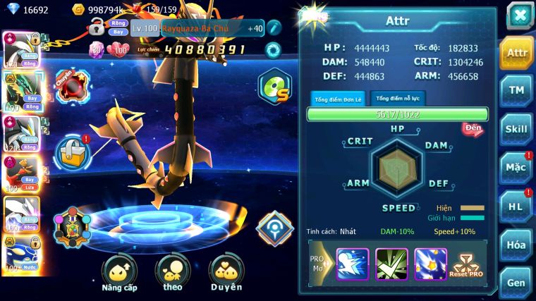 MÃ : #TTS4042 - SV 159 - TOP2-3 - WB CH DYNAMAX LC SIÊU KHỦNG RAYQUAZA BC HOOH DYNAMAX UNVOA CẶP CÁ BC NHIỀU PET BC