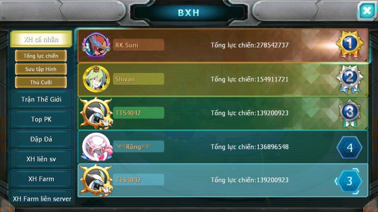 MÃ : #TTS4042 - SV 159 - TOP2-3 - WB CH DYNAMAX LC SIÊU KHỦNG RAYQUAZA BC HOOH DYNAMAX UNVOA CẶP CÁ BC NHIỀU PET BC