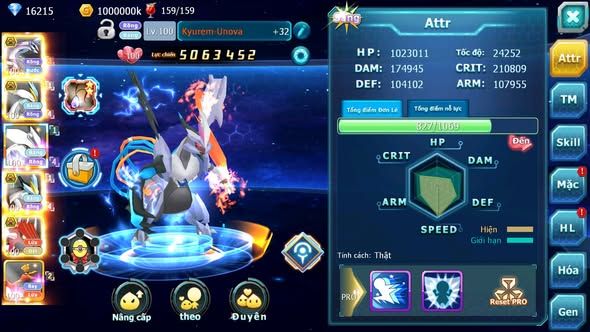 MÃ : #TTS4050 - SV 1577 - V12 - 16K KC - 3K3 SÁCH - PALKIA BÁ CHỦ UNVOA WB BC CẶP LATI BC QVLD BC QUÁ NGON